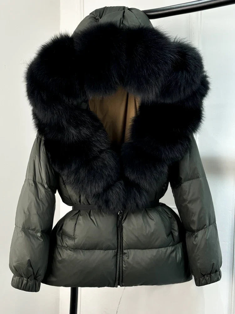 Winter Puffer Jacket With Fur Hood For Women Deluxe NALANI