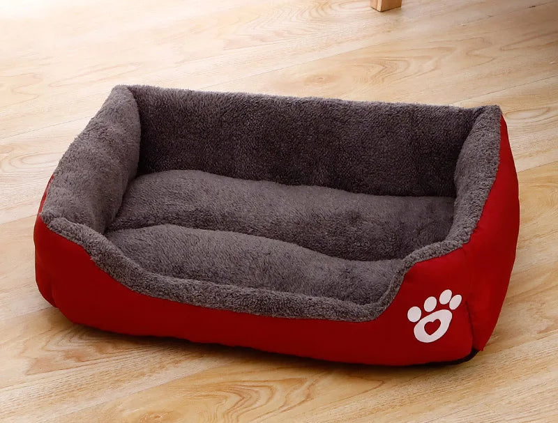 Colorful Comfortable Dog Bed For Pets Cozy Resting Spot Red NALANI