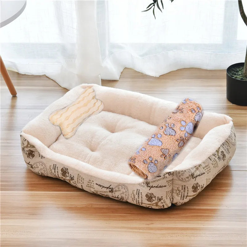 Colorful Comfortable Dog Bed For Pets Cozy Resting Spot NALANI