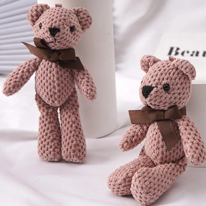 Cute 15cm Plush Bear Keychain For Babies Safe Soft Toy NALANI