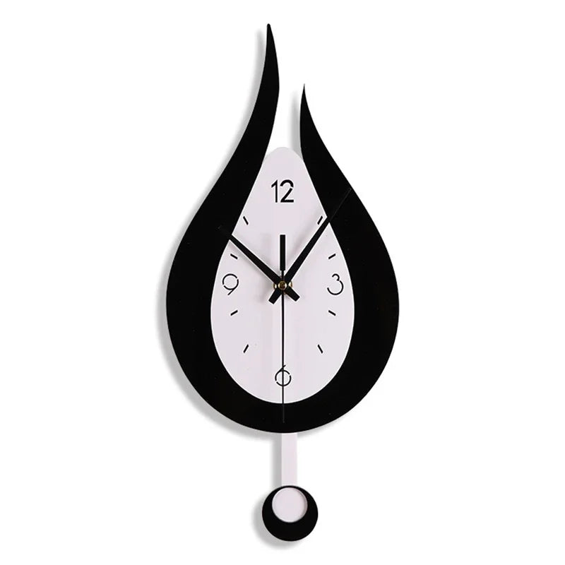 Cirquio | Modern Water Drop Wall Clock for Stylish Home Decor black NALANI