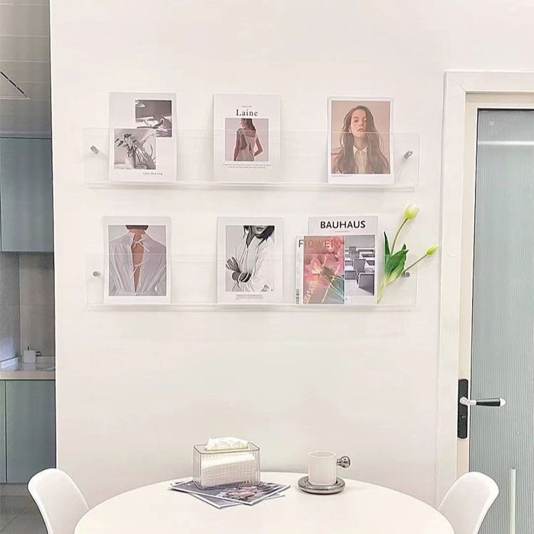 Wall Mounted PVC Shelves For Books And Magazines Storage NALANI