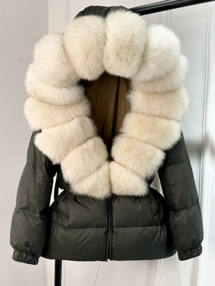 Winter Puffer Jacket With Fur Hood For Women Deluxe NALANI