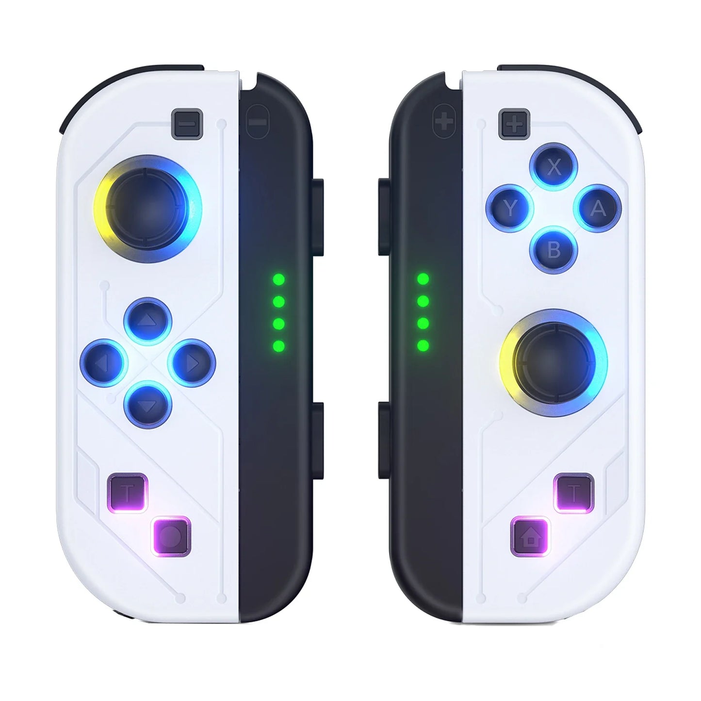 Wireless Bluetooth Gamepad With LED Lighting For Switch White LED NALANI