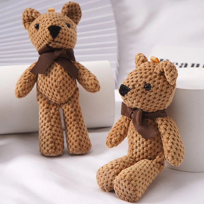 Cute 15cm Plush Bear Keychain For Babies Safe Soft Toy NALANI