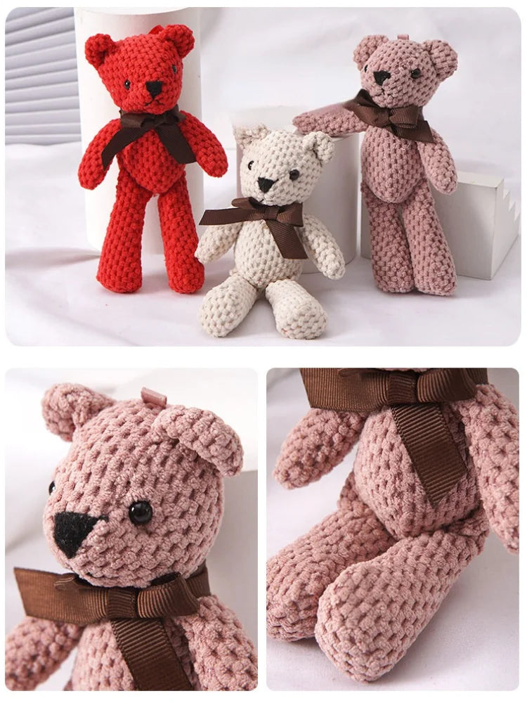 Cute 15cm Plush Bear Keychain For Babies Safe Soft Toy NALANI