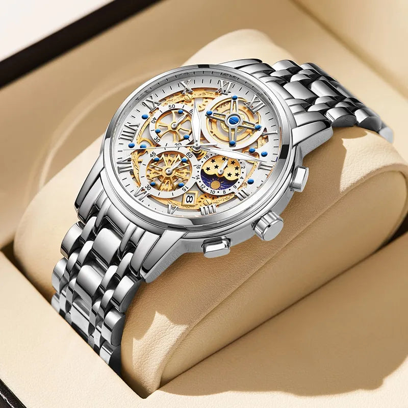 Elegant Business Quartz Mens Watch With Classic Design-Horloges-NaLani