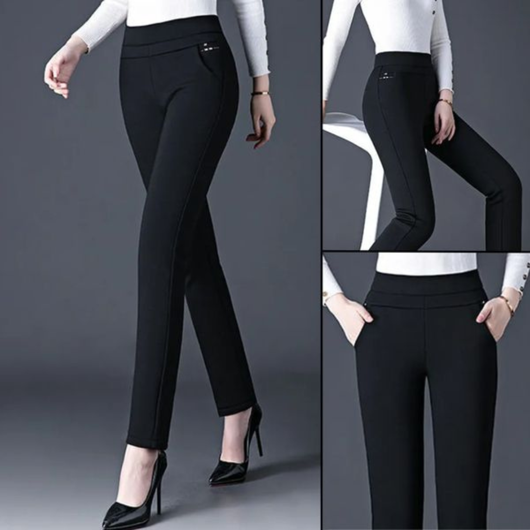 Nalani Women's High-Waisted Yoga Leggings – Stretch Fit – Faux Pocket Detail – Comfortable & Flexible
