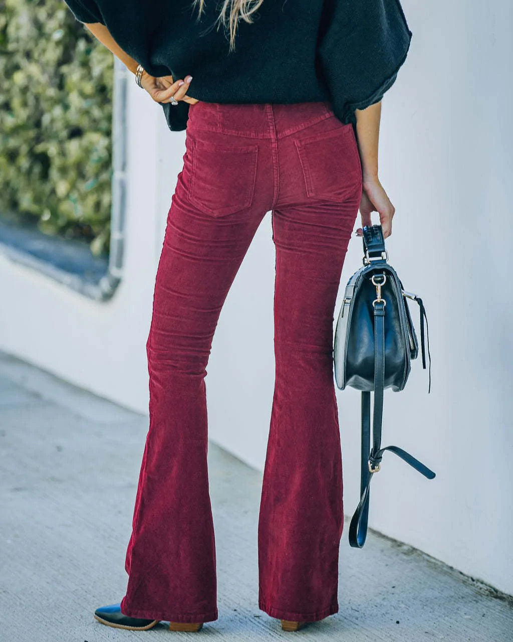 Ovara | High-Waist Flare Pants for Women - Stretch Fit, All-Season, Chic & Comfortable