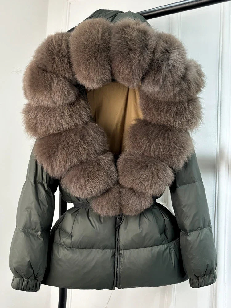 Winter Puffer Jacket With Fur Hood For Women Deluxe NALANI