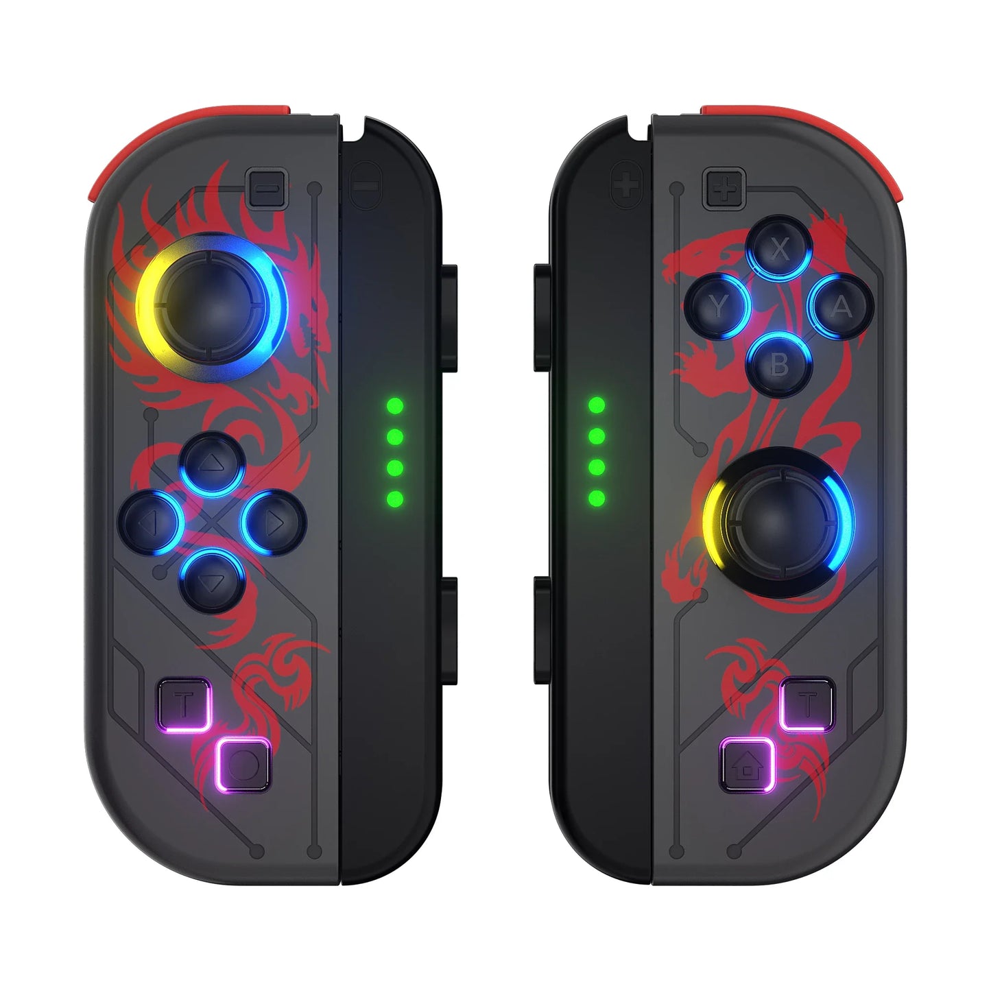 Wireless Bluetooth Gamepad With LED Lighting For Switch Gray LED NALANI