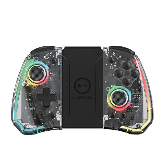Transparent Wireless Controller With LED Lights For Switch NALANI