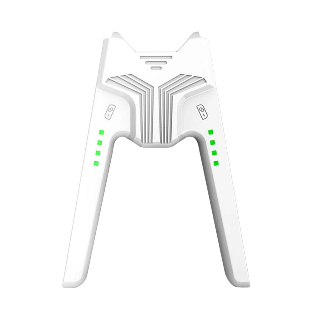 Charging Dock Grip With Type C And LED For Switch Gaming White NALANI