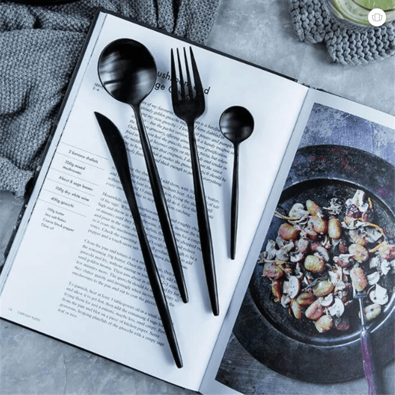 Slim Stainless Steel Cutlery Set 16 or 20 Piece Dining NALANI