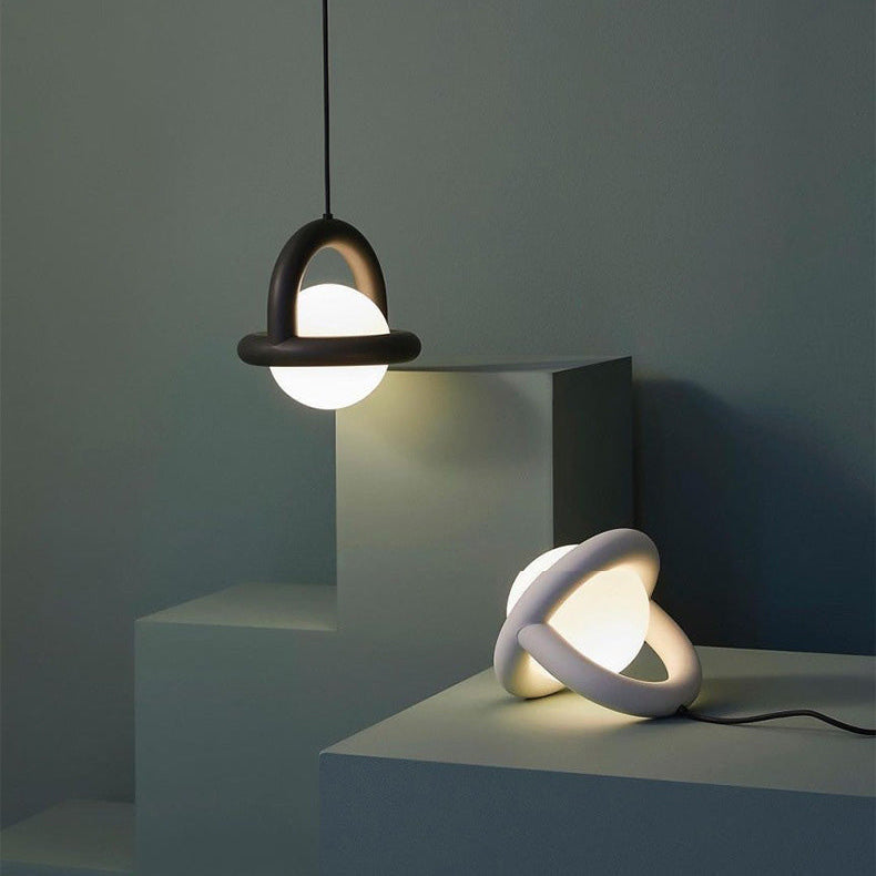 Acrylic Pendant Light With Colorful Globe Finish And LED NALANI