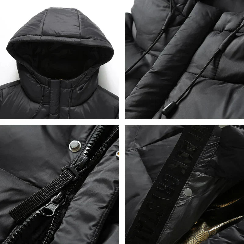 Fedar | Casual Mens Long Winter Down Jacket Insulated Warm Coat