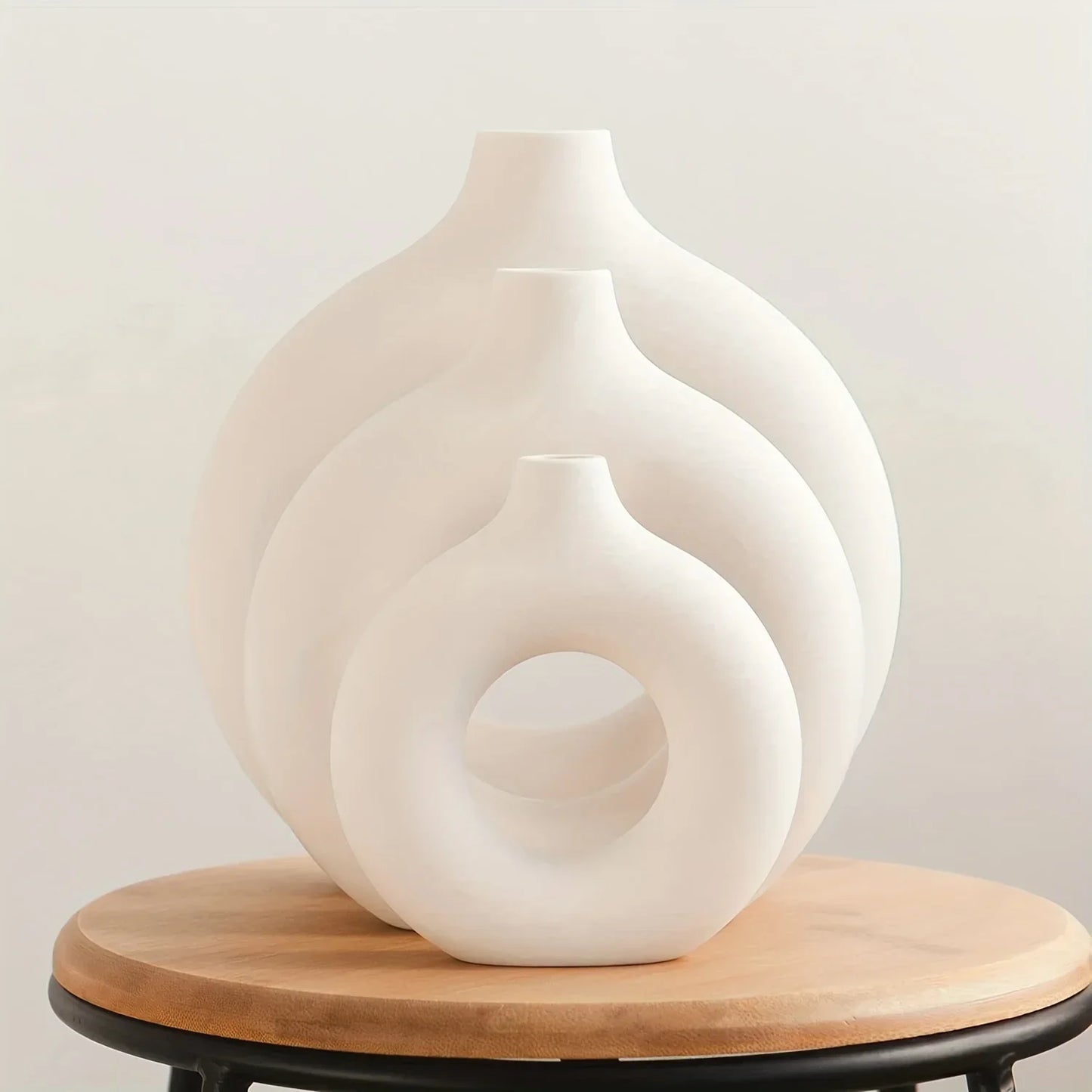 Minimalist Nordic Donut Design Vase for Home Decor NaLani