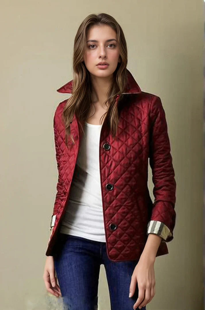 Sandré | Stylish Quilted Jacket - Classic Button-Up Design with Lightweight Warmth