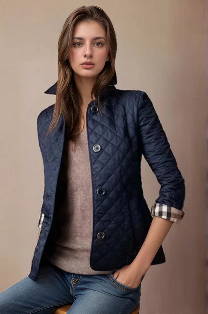 Sandré | Stylish Quilted Jacket - Classic Button-Up Design with Lightweight Warmth