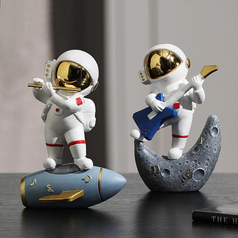 Astronaut Jazz Band Decorative Art Piece for Unique Home Decor NaLani