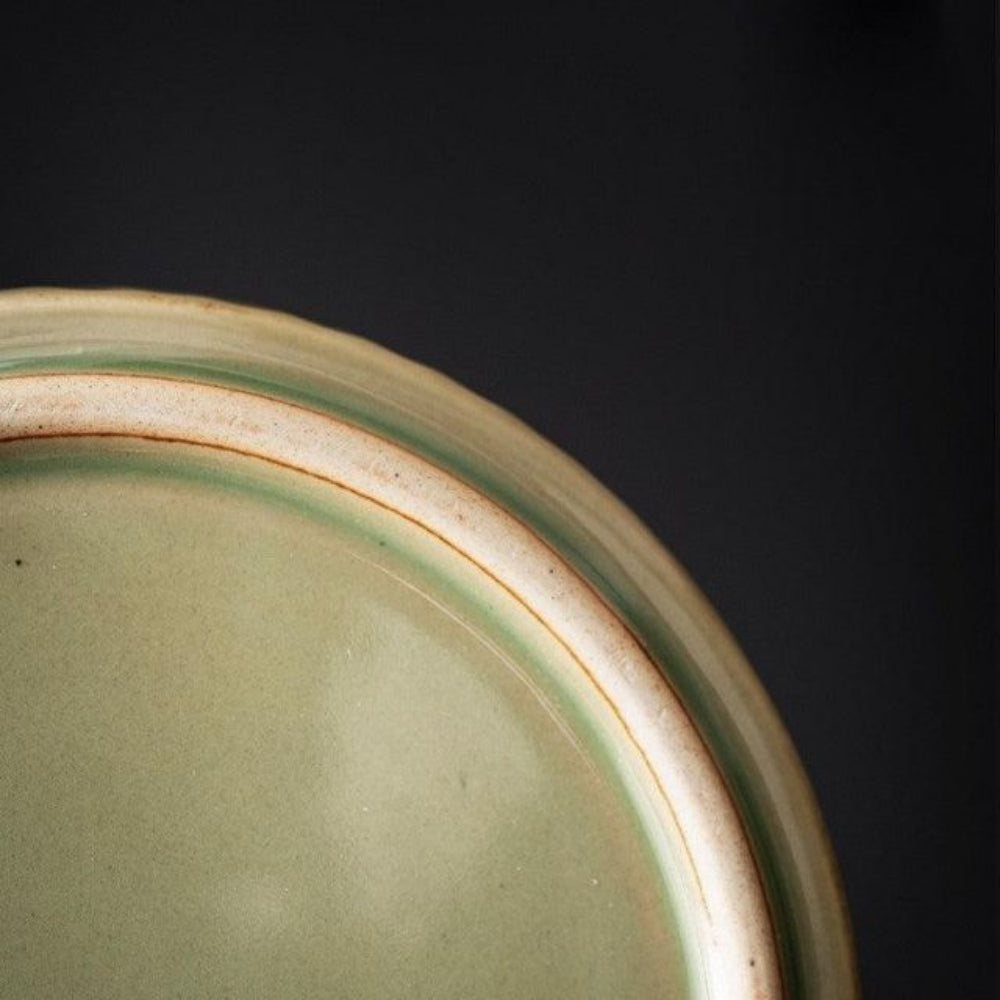 Ceramic Ash Tray With Wooden Lid Home Decor NALANI