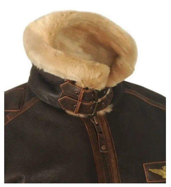 Marbo | Casual Faux Fur Jacket For Men With Soft Warm Lining