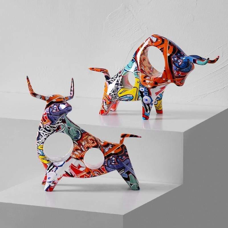 Resin Angus Sculpture in Two Sizes for Elegant Home Decor NALANI