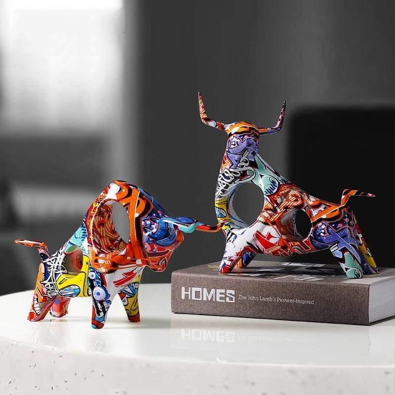 Resin Angus Sculpture in Two Sizes for Elegant Home Decor NALANI