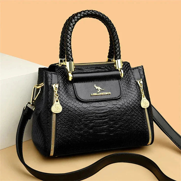 Elegant Vegan Leather Bag For Women With Durable Design Black NALANI
