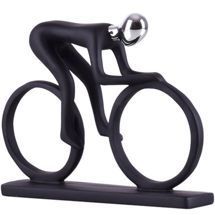 ArtCreativ | Nordic Abstract Cyclist Sculpture - Unique Home Decor Piece NaLani