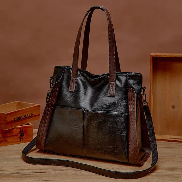 Vegan Leather Tote Bag For Women Elegant Everyday Style NALANI