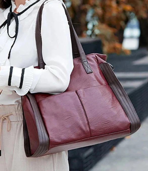 Vegan Leather Tote Bag For Women Elegant Everyday Style NALANI