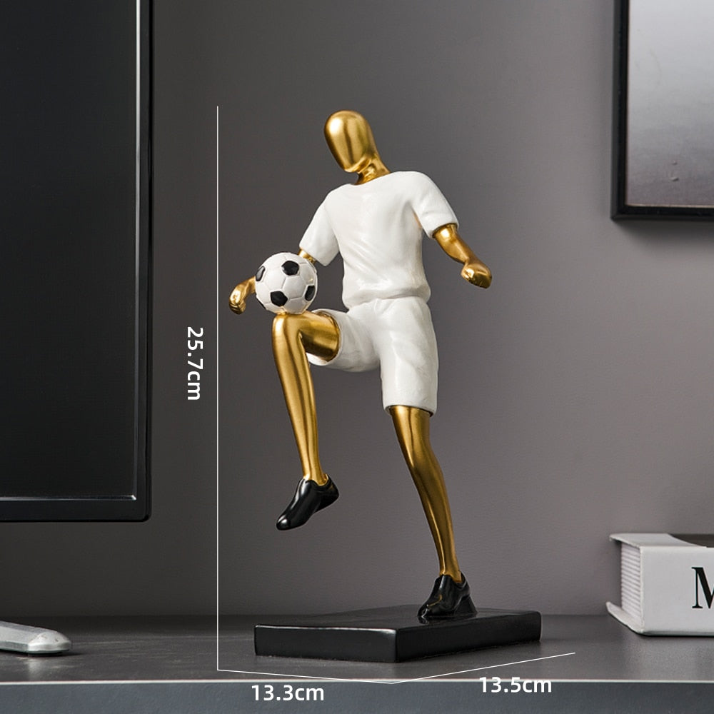 Abstract Football Player Figurine for Unique Home Decor and Artistry NALANI