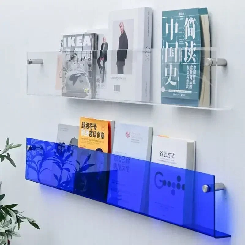 Wall Mounted PVC Shelves For Books And Magazines Storage NALANI