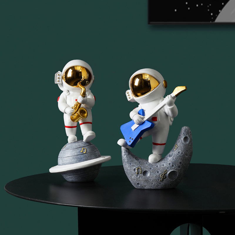 Astronaut Jazz Band Decorative Art Piece for Unique Home Decor NaLani