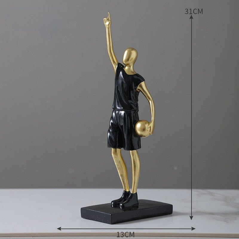 Basketball Player Home Decor Ornaments for Sports Enthusiasts Black Scoring NALANI