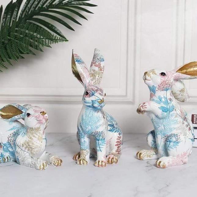 Rabbit Decor Sculpture for Home and Garden Decoration Accents NALANI