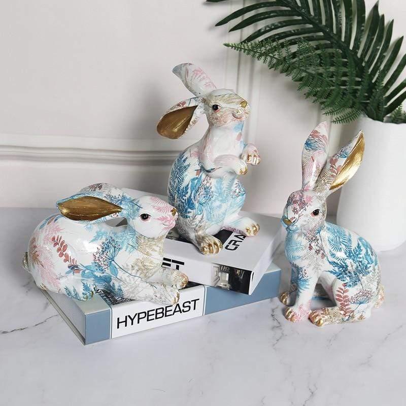 Rabbit Decor Sculpture for Home and Garden Decoration Accents NALANI