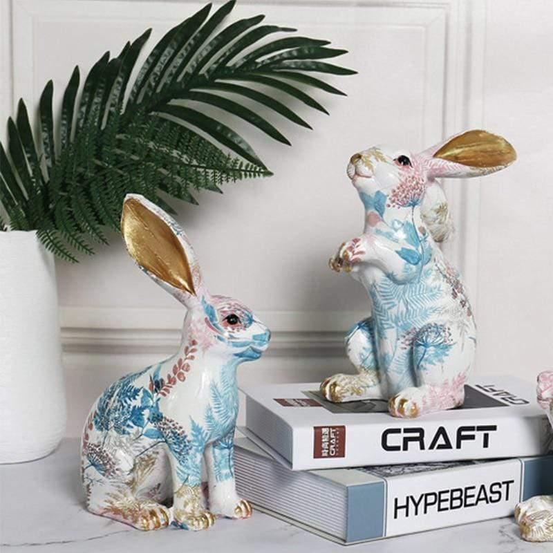 Rabbit Decor Sculpture for Home and Garden Decoration Accents NALANI
