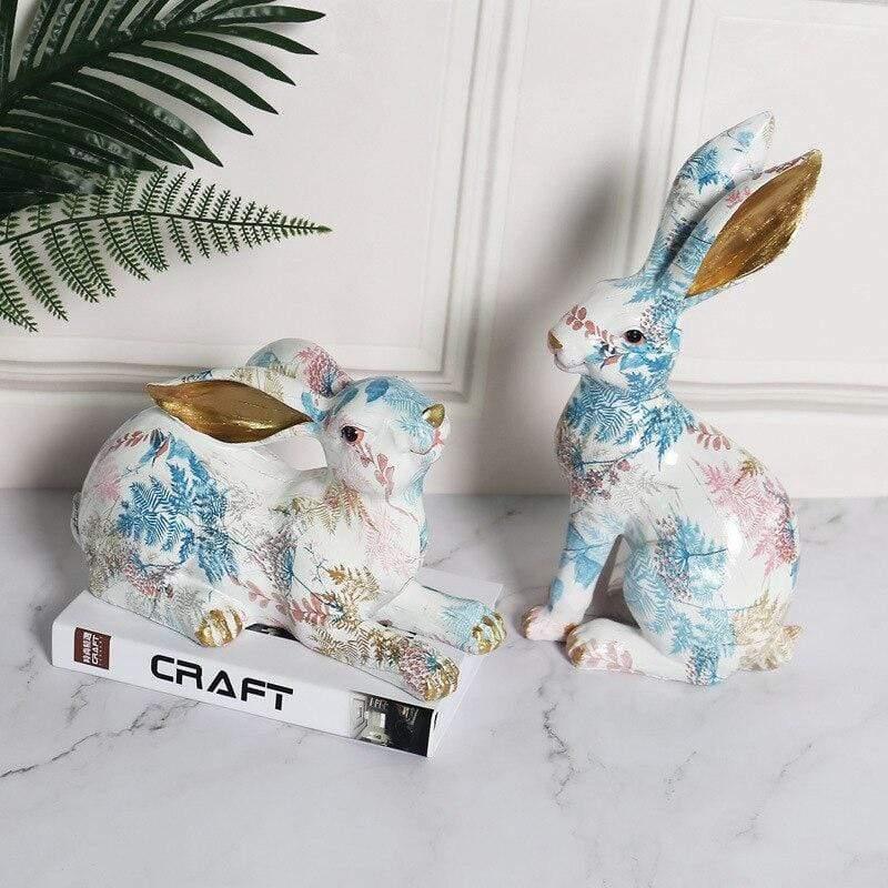 Rabbit Decor Sculpture for Home and Garden Decoration Accents NALANI