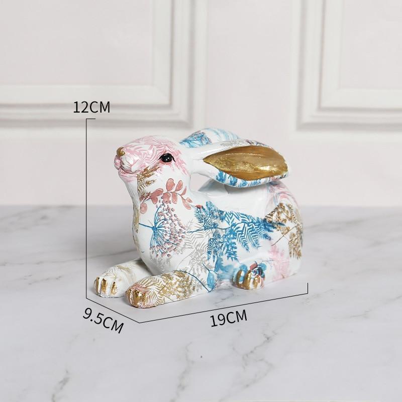 Rabbit Decor Sculpture for Home and Garden Decoration Accents Meadow Hop NALANI
