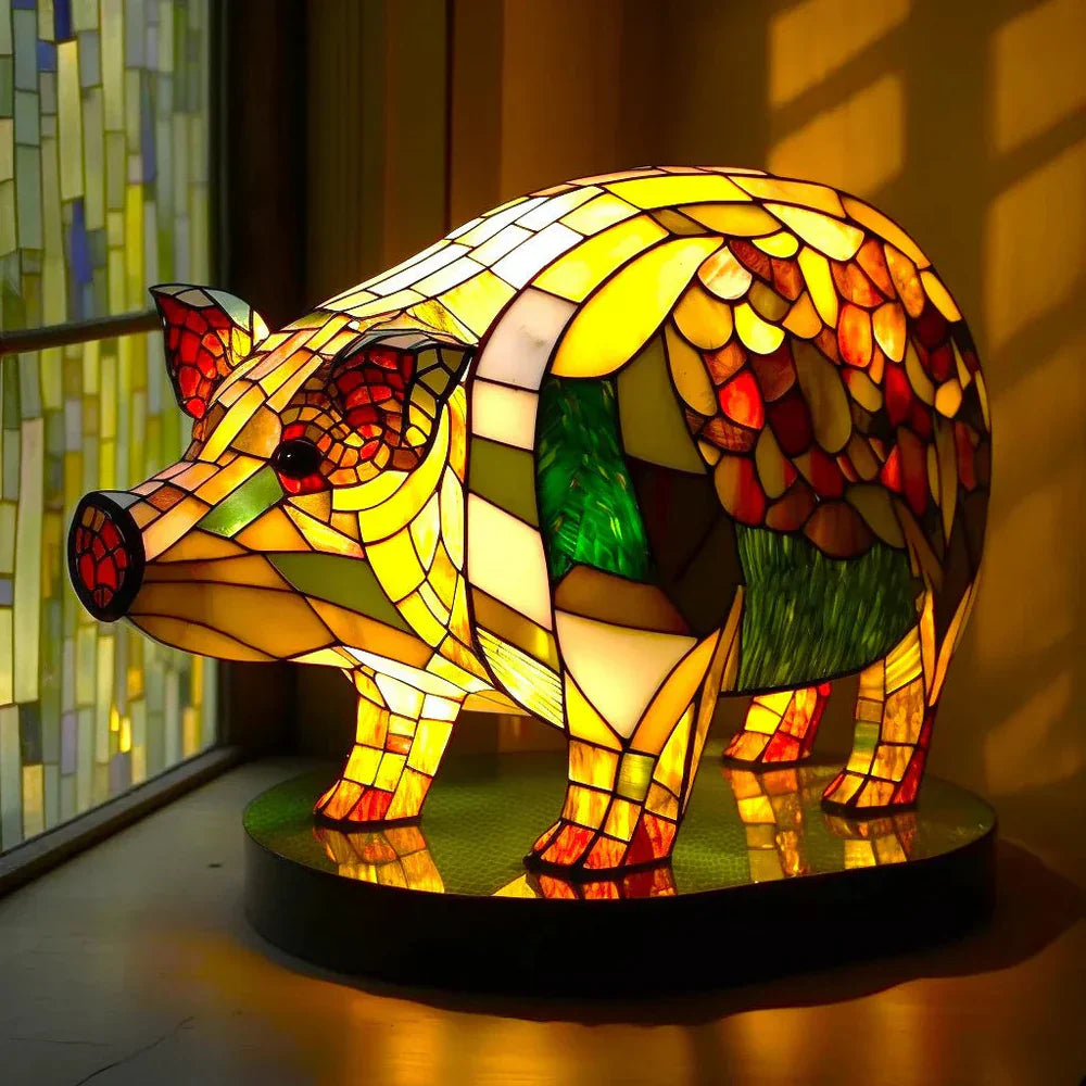 Artistic Glass Lamp with Unique Animal Designs for Stylish Decor NaLani