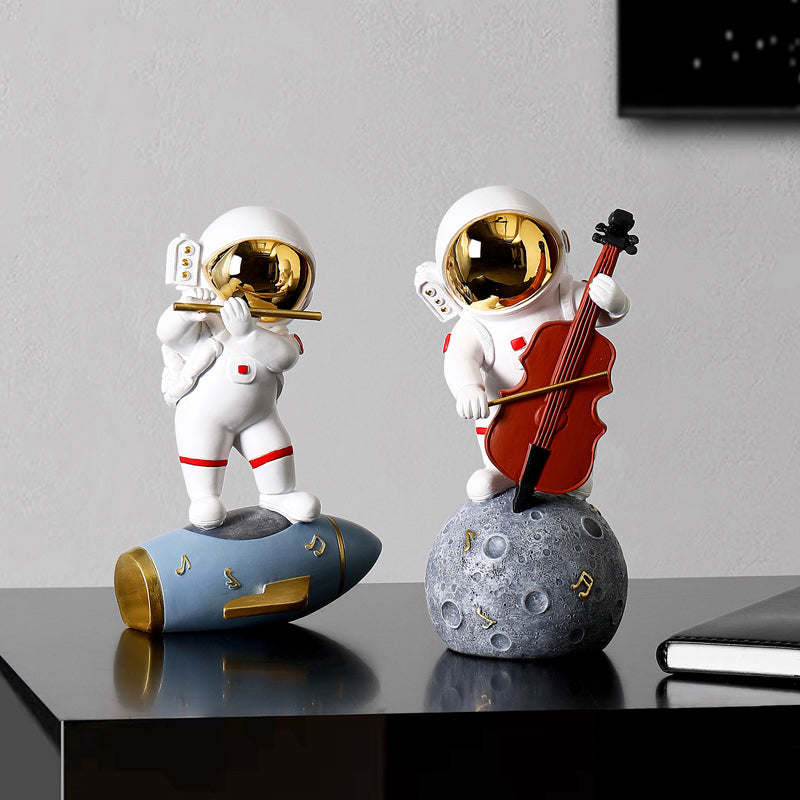 Astronaut Jazz Band Decorative Art Piece for Unique Home Decor NaLani