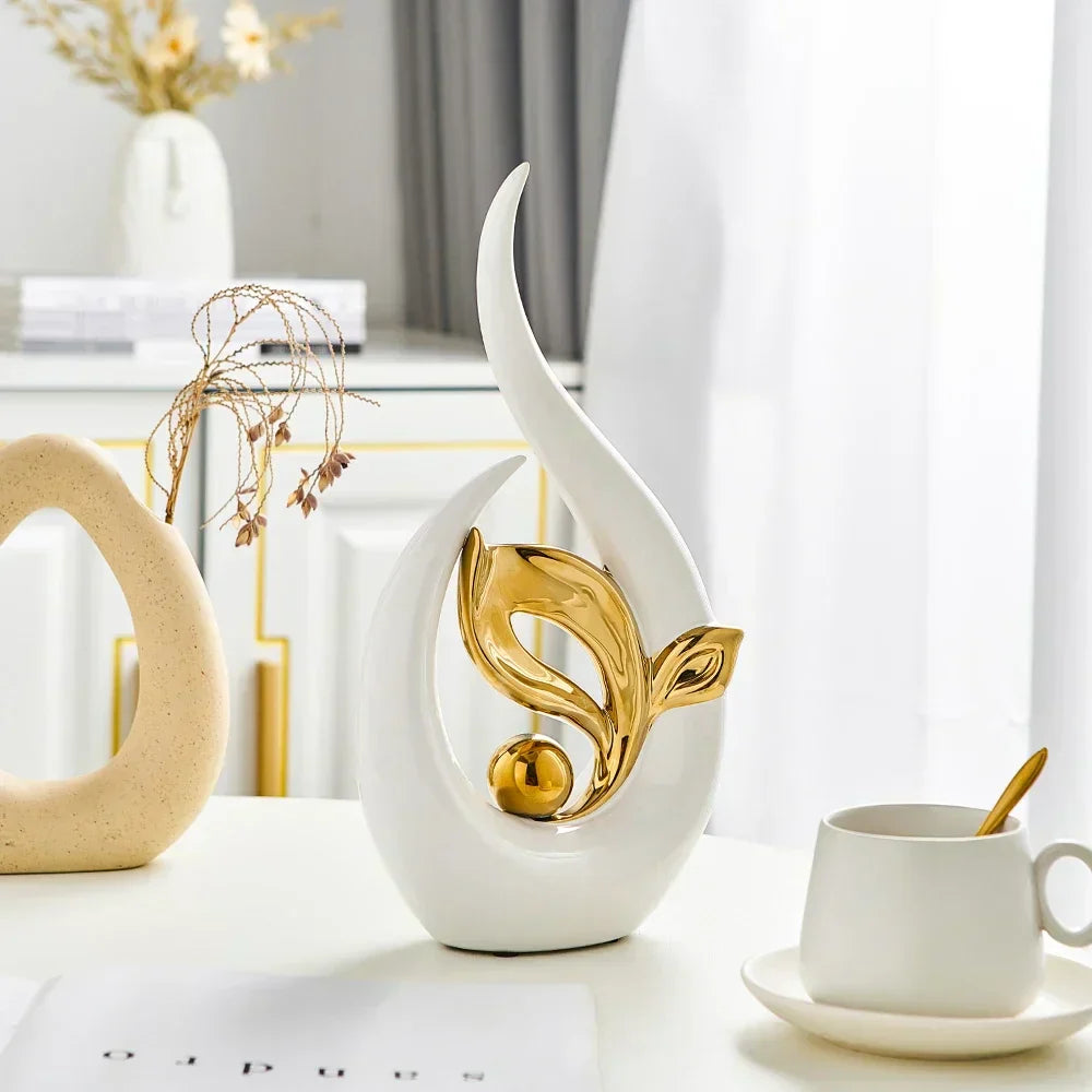 Caran d’Artis | Creative Seeding of Life Sculpture for Home and Office Decor White NaLani