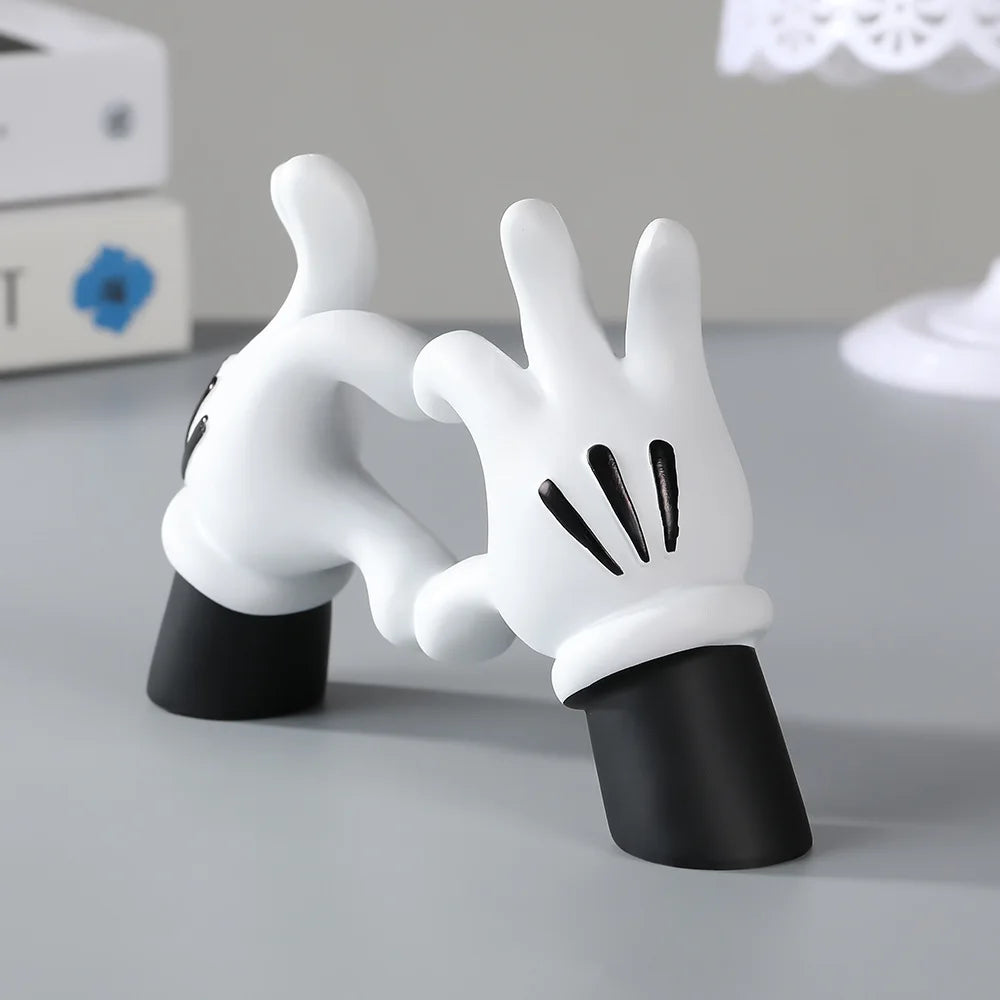 Cartoon Hand Gesture Decorative Art Piece for Unique Home Decor NaLani