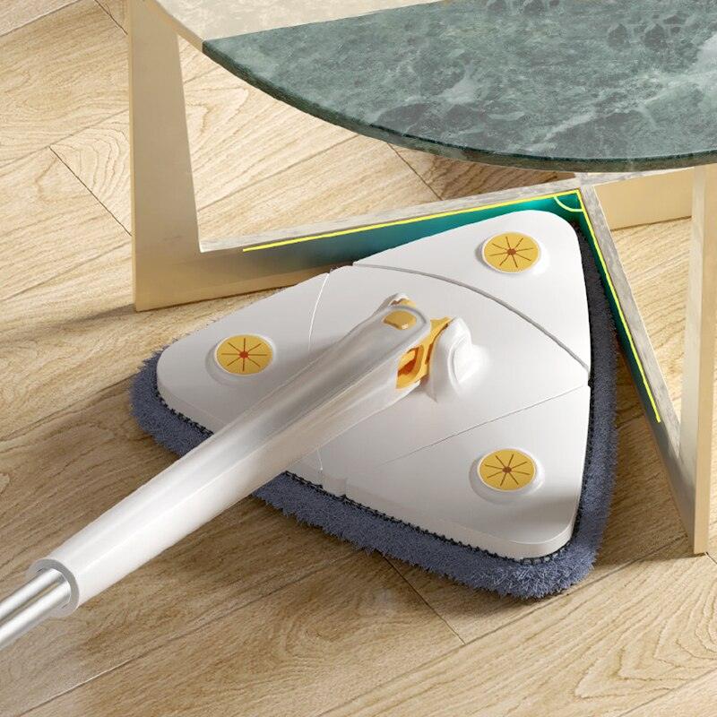 360 Degree Rotating Mop With Triangular Head For Corners White NALANI