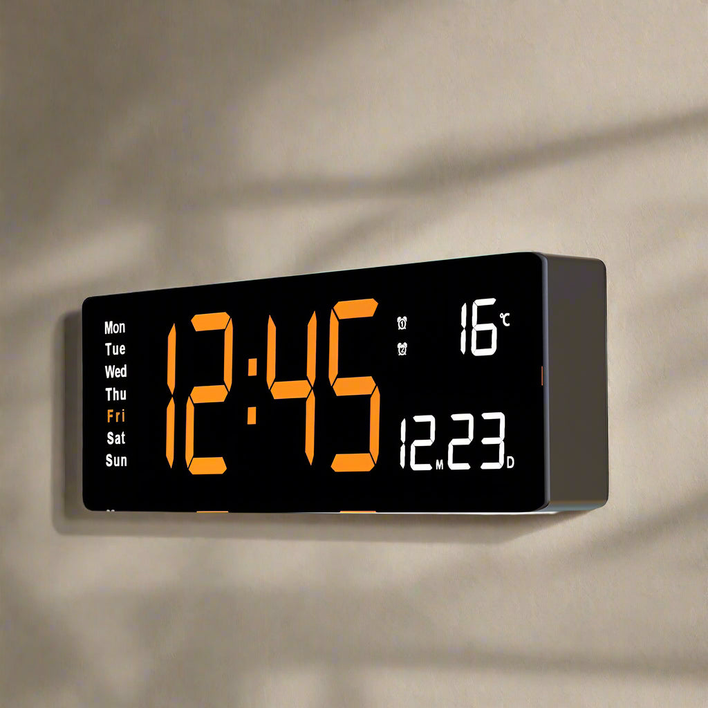 Colourful Acrylic Digital Clock S - Orange NaLani