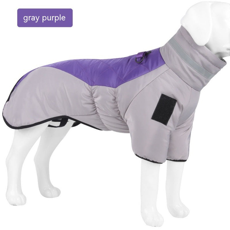 Waterproof Winter Dog Coat Keeps Your Pet Warm All Season Gray-Purple NALANI