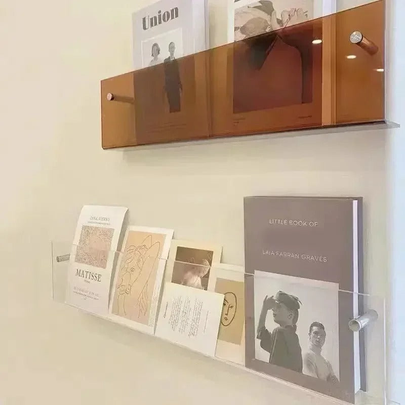 Wall Mounted PVC Shelves For Books And Magazines Storage NALANI