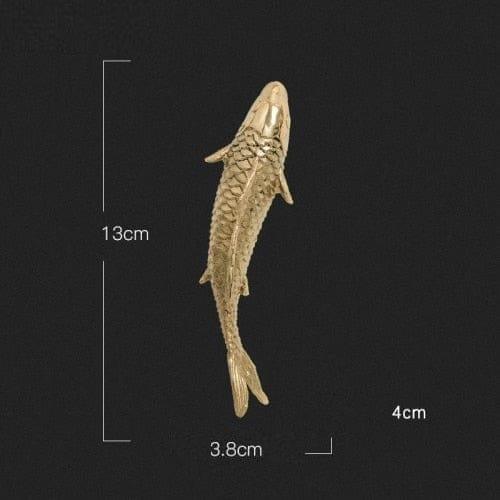 Stylish Copper Wall Decor for Home and Bedroom Decoration Brass carp-S NALANI